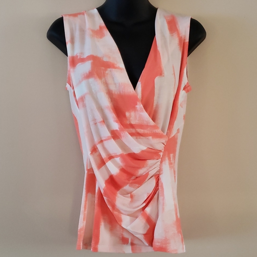 DKNY - Ruched Sleeveless Top